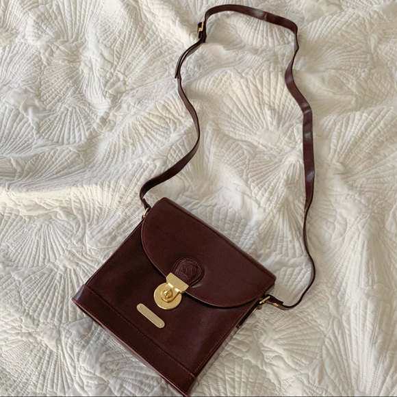 Sold - Vintage Polo Ralph Lauren Burgundy Crossbody Bag - Picture 2 of 15